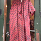 Kimono Lang (11) Rustrød