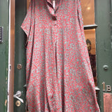 Jaipur Kaftan (1) Vinrød/Grøn