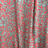 Jaipur Kaftan (1) Vinrød/Grøn