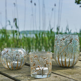Fyrfadskuppel i glas