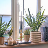 Vase i keramik med struktur