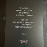 Postkort A5 - Citat Rumi 1