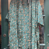 Kimono Kort (8) Grøn/Guld
