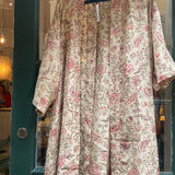 Kimono Kort (5) Beige/Rosa