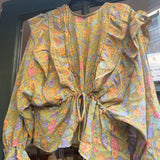 Mary Shirt (15) Grøn blomst