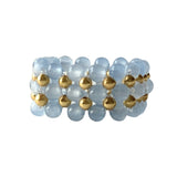 Ring Lace Stone Blå Kalsedon