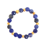 Ring Stone Dot Blå Sodalite