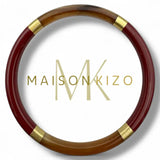 Lakeret armbånd i bøffelhorn fra Maison Kizo - 4 farver
