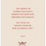 "Dit hjerte er..."Postkort A5