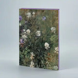 Notesbog Flowers lilla fra Slow Design i Canvas